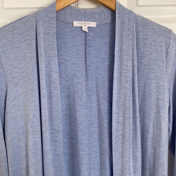Talbots Lightweight Jersey Open Cardigan Size SP - Picture 3 of 7
